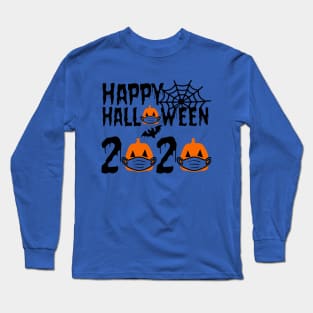 Happy Halloween 2020 pumpkin in mask quarantine Long Sleeve T-Shirt